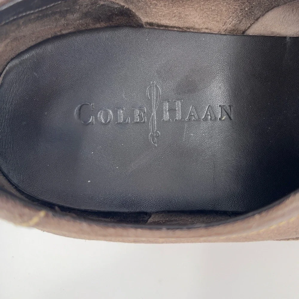 Vintage Cole Haan Nike Era Mens Brown‎ Leather Venetian Slip On Loafer Y2K 11 M
